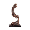 Loving Giraffes - Antique Copper 6.5" W x 14" H